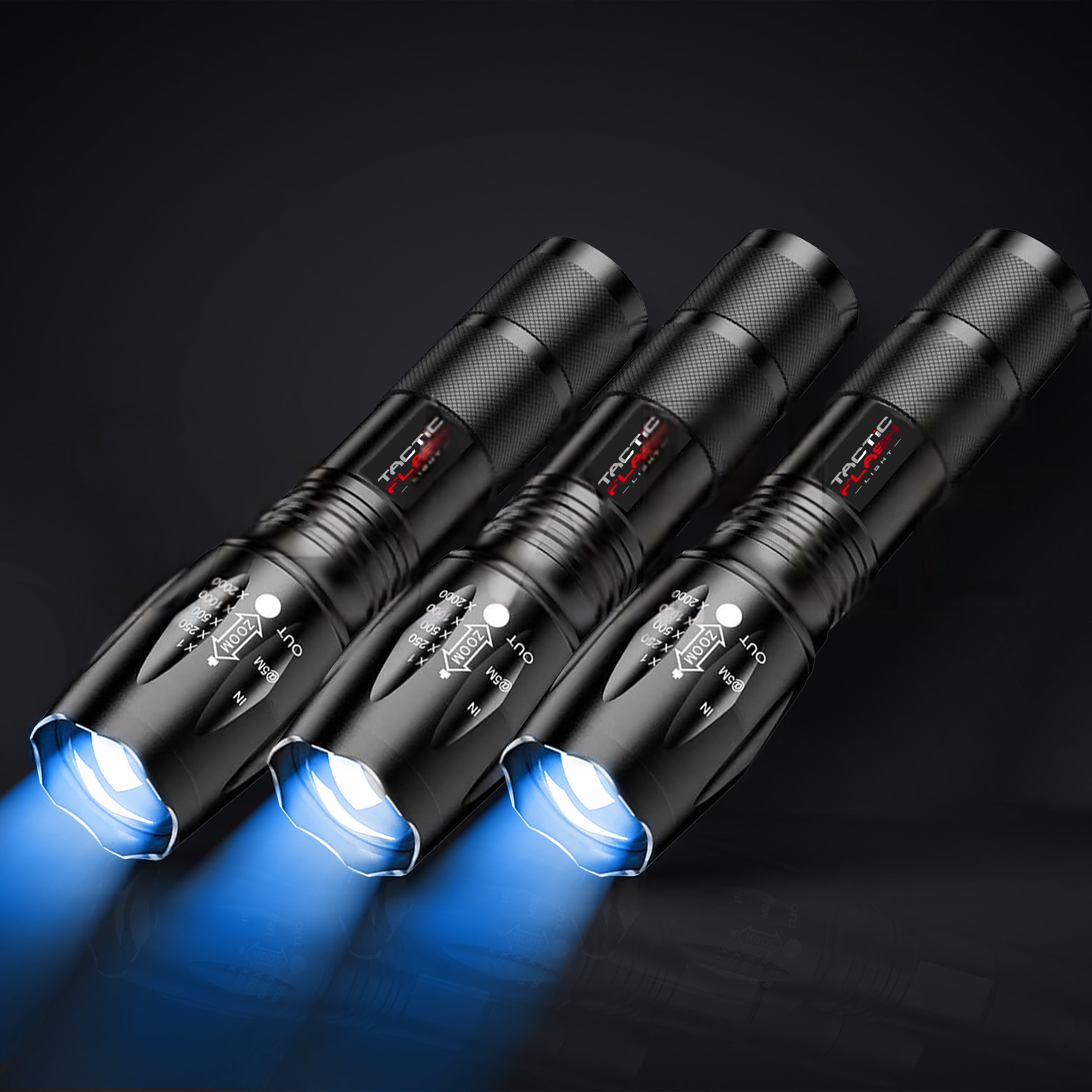 Tacticflash Light® LED LED LED ZOOM TORCH